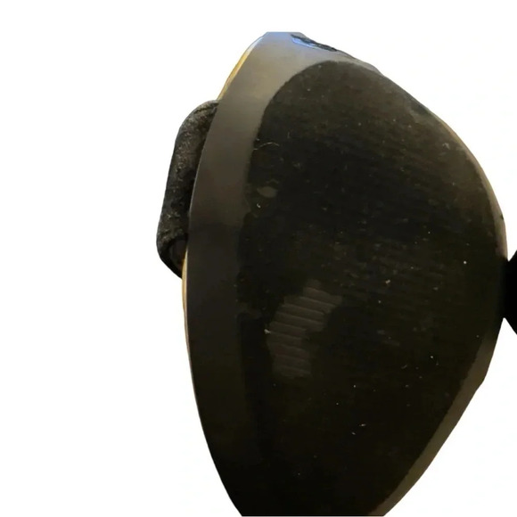 VENUS Black and Gold Strappy Stiletto Open Toe Heels With Ankle Strap - Picture 8 of 8